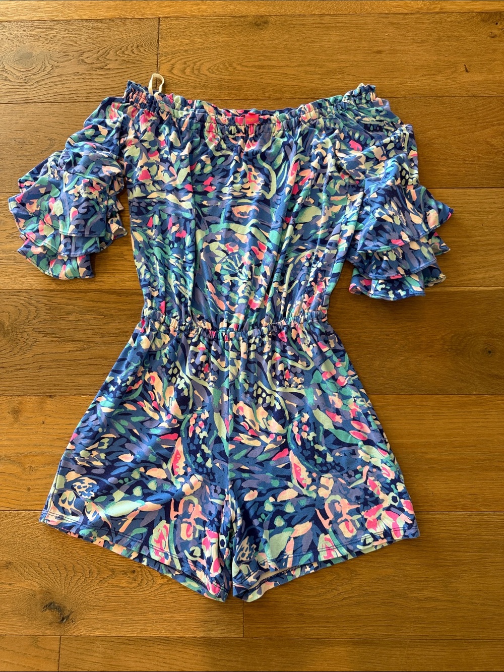 Lilly Pulitzer Calla Off The Shoulder Romper XXS